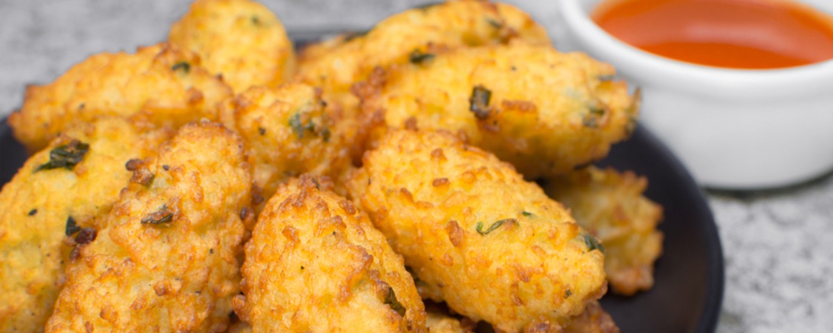 Bolinho de Arroz com Frango