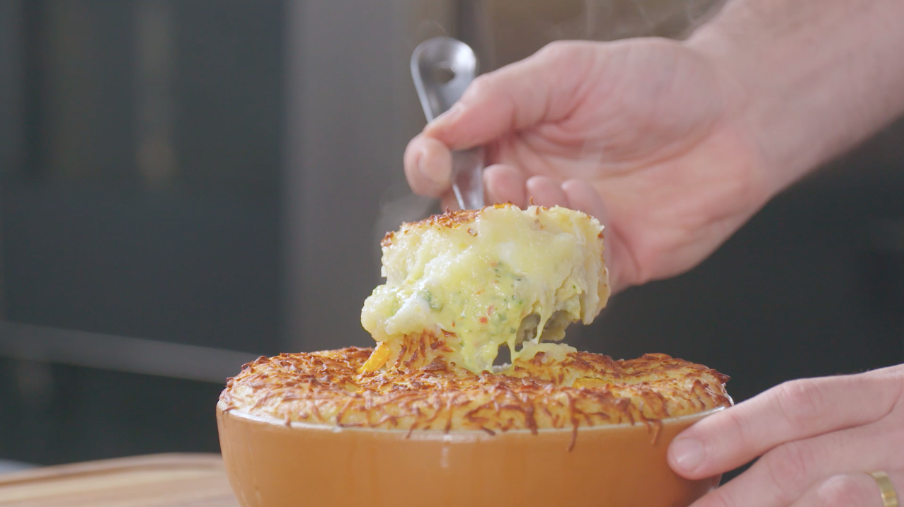 Escondidinho de Frango em Cubos