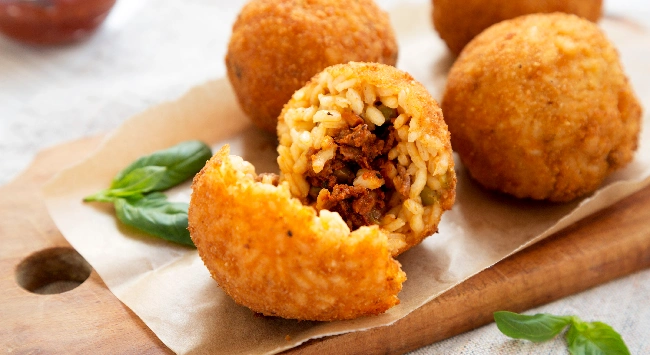 Arancini de Filé Mignon e Panceta