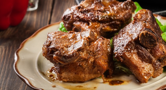 Costela na Panela de Pressão com Arroz à Grega