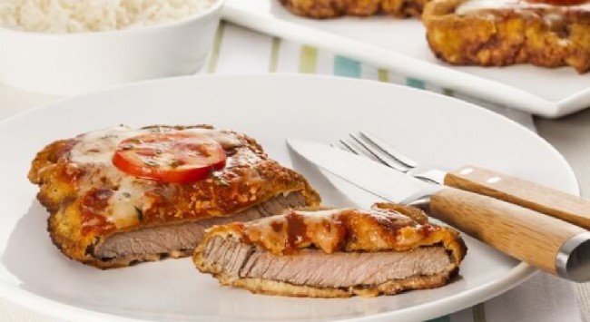 Bife à Parmegiana de Contrafilé