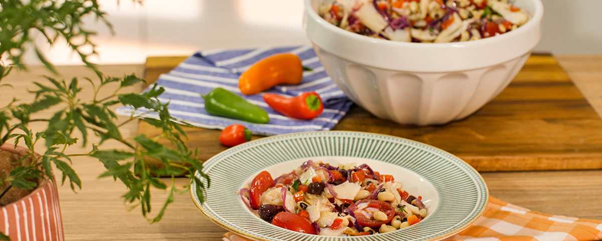 Salada de Bacalhau com Feijão Fradinho