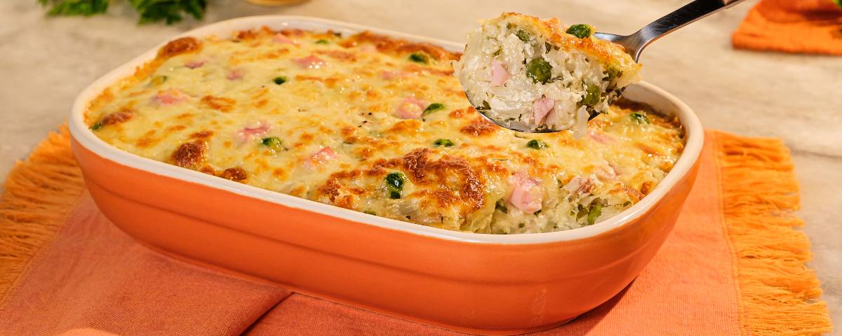 Arroz de Forno com Levíssimo e Queijos