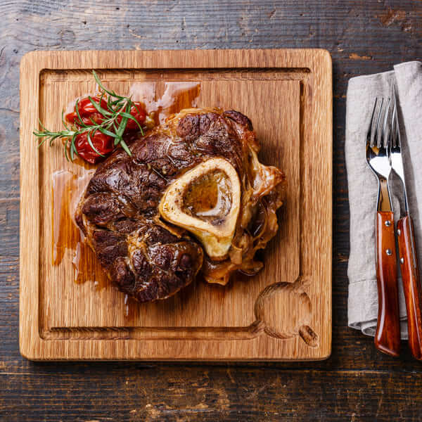 Ossobuco com nhoque ao limone