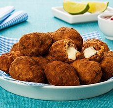 Croquete saboroso de coxão duro