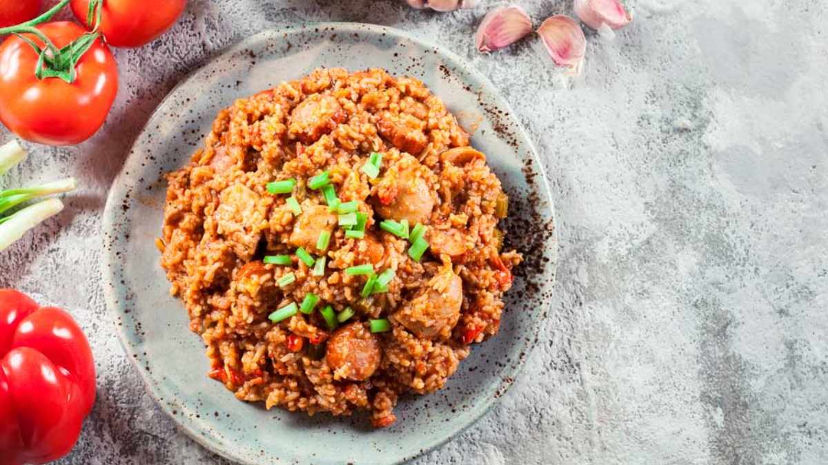 Arroz com Frango com Linguiça