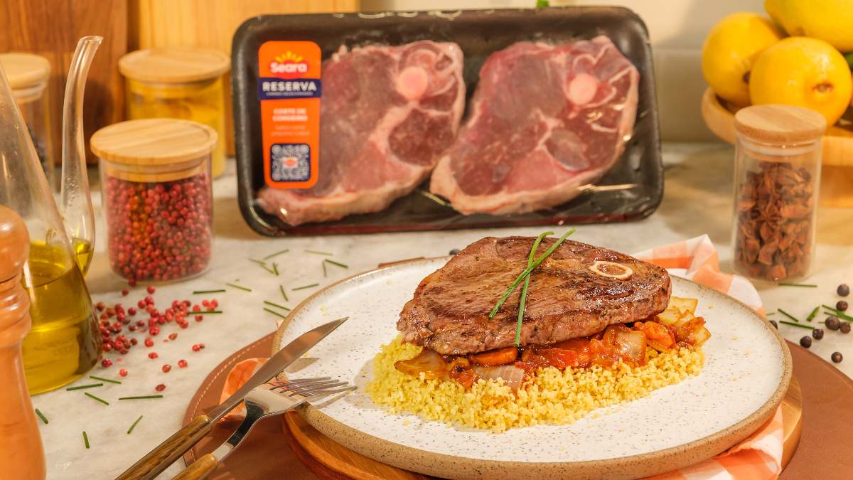 Pernil de Cordeiro com Couscous Marroquino