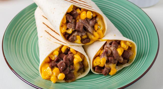 Burritos Vegetarianos com Carne Incrível