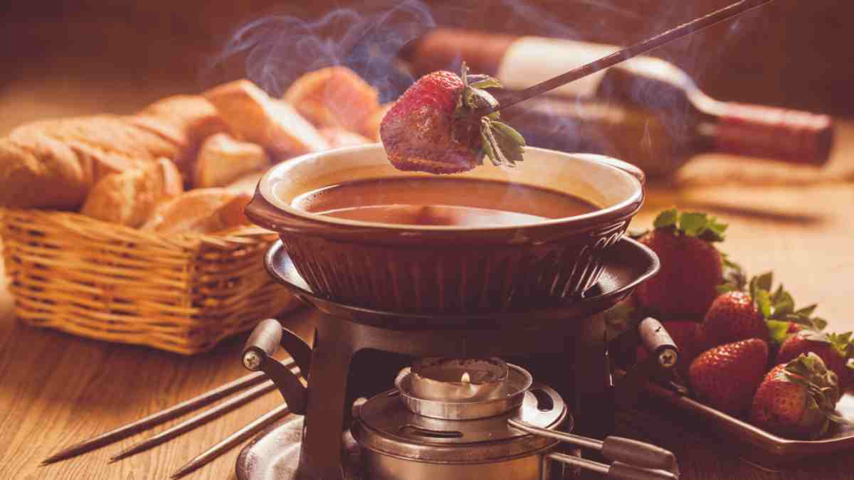 O que beber com fondue de chocolate?