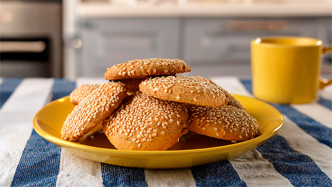 Biscoitos de gergelim